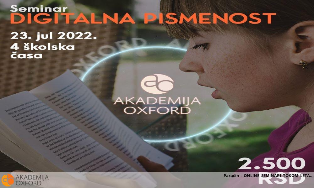 Paraćin - ONLINE SEMINARI TOKOM LETA Paraćin - ONLINE SEMINARI TOKOM LETA