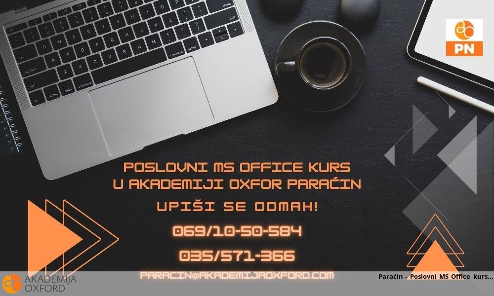 Paraćin - Poslovni MS Office kurs Paraćin - Poslovni MS Office kurs