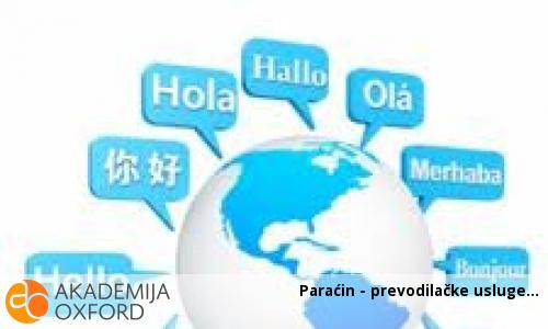 Paraćin - prevodilačke usluge