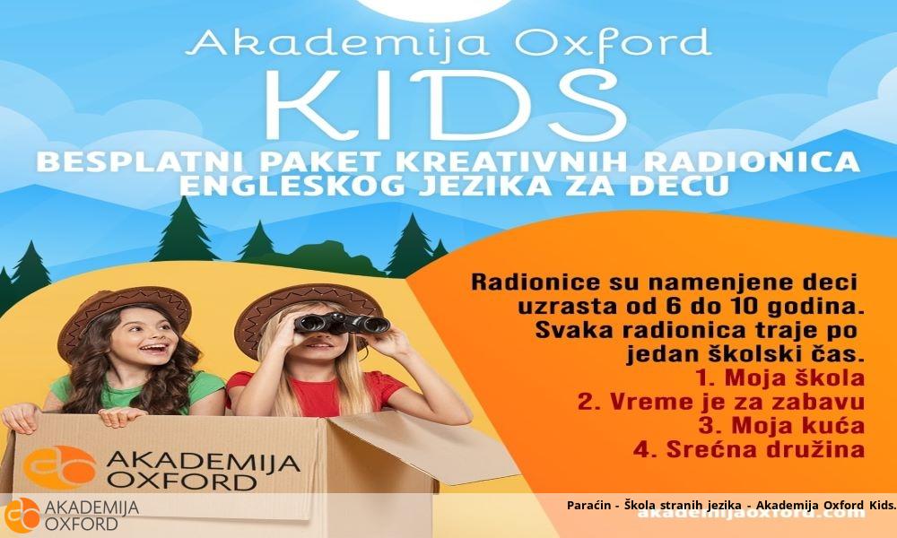 Paraćin - Škola stranih jezika - Akademija Oxford Kids