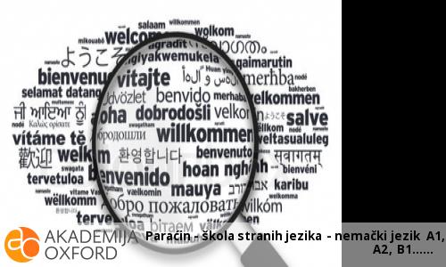 Paraćin - škola stranih jezika - nemački jezik A1, A2, B1...