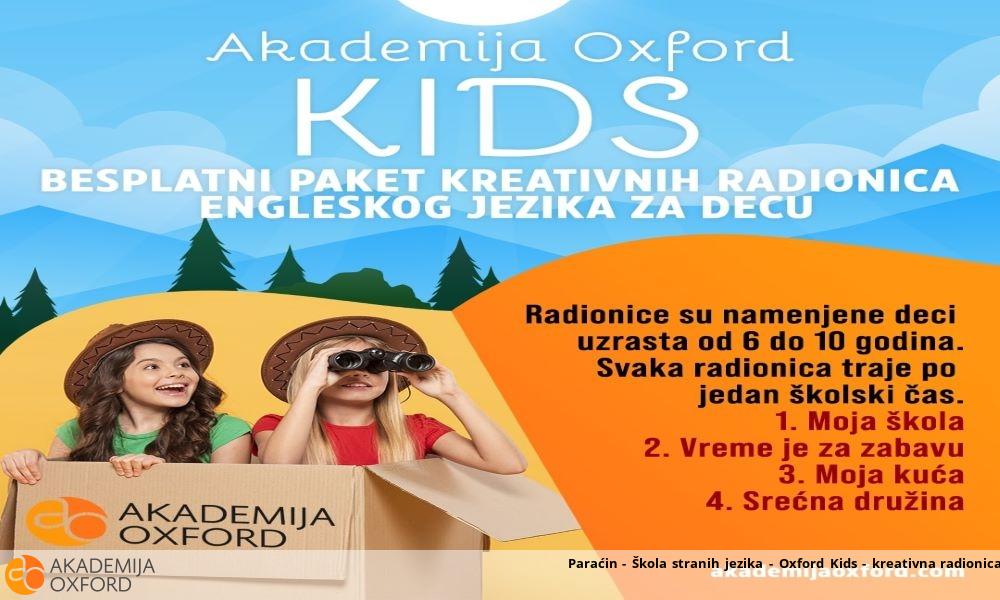 Paraćin - Škola stranih jezika - Oxford Kids - kreativna radionica