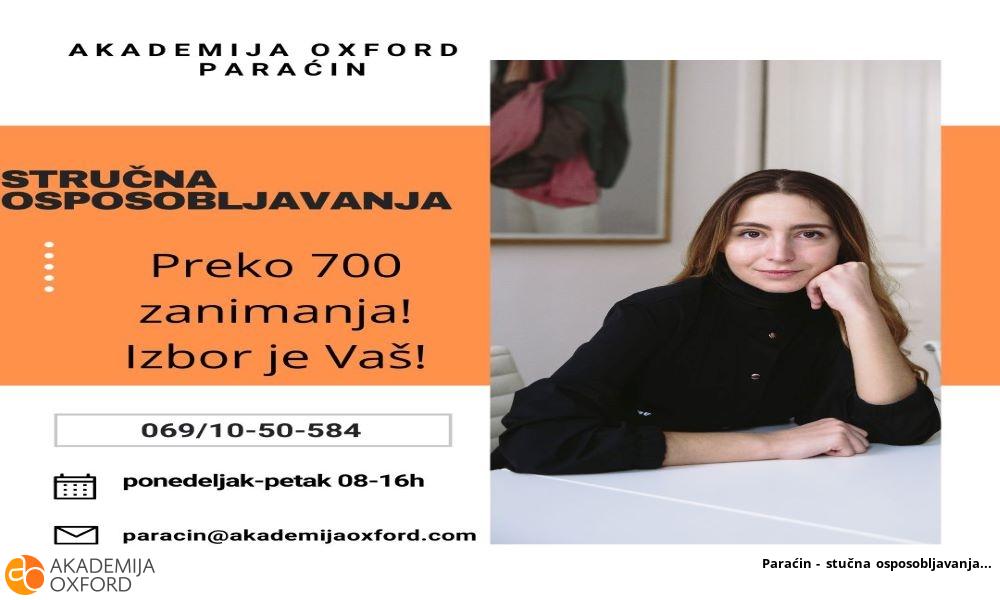 Paraćin - stučna osposobljavanja Paraćin - stučna osposobljavanja