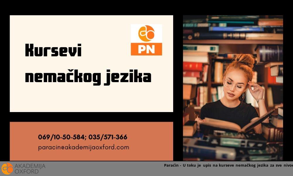 Paraćin - U toku je upis na kurseve nemačkog jezika za sve nivoe! Paraćin - U toku je upis na kurseve nemačkog jezika za sve nivoe!