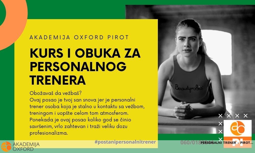 PERSONALNI TRENER - PIROT PERSONALNI TRENER - PIROT