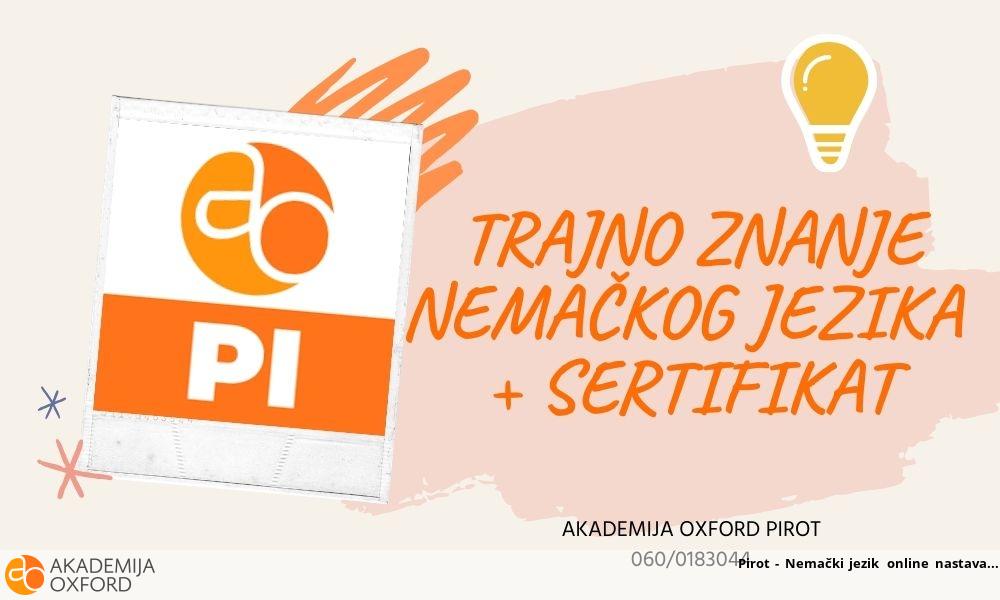 Pirot - Nemački jezik online nastava Pirot - Nemački jezik online nastava