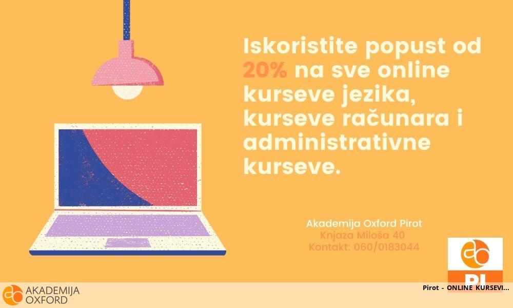 Pirot - ONLINE KURSEVI