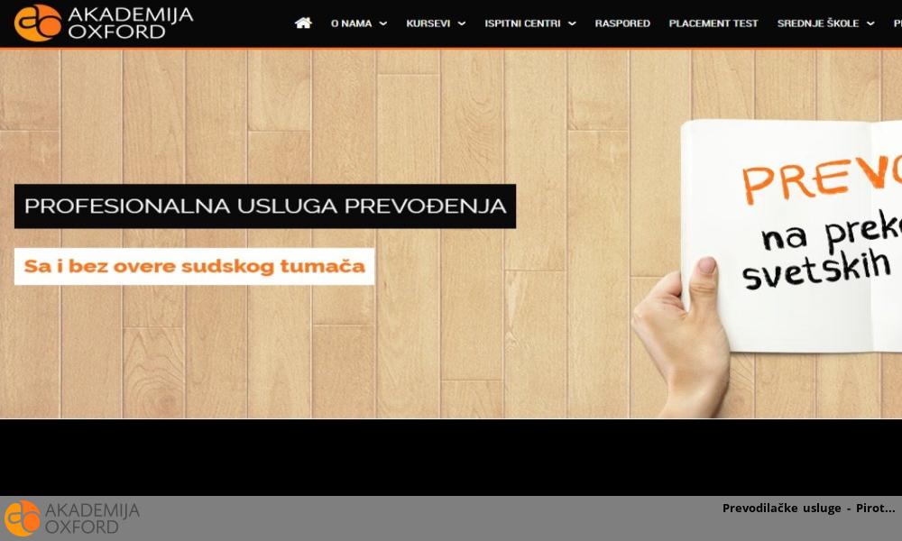 Prevodilačke usluge - Pirot