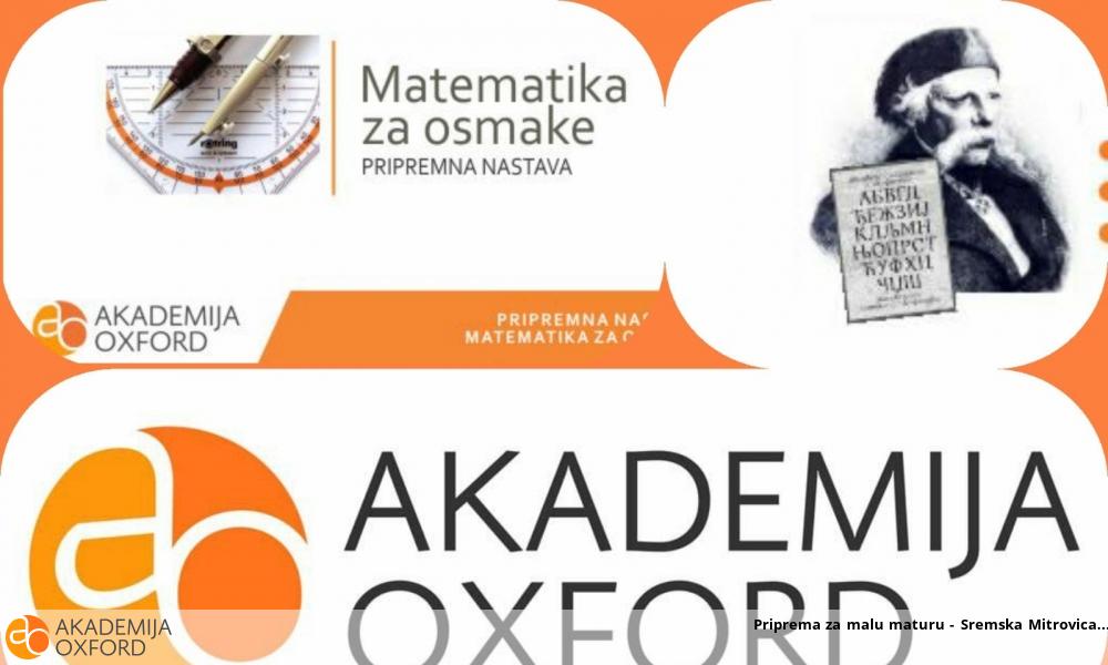 Priprema za malu maturu - Sremska Mitrovica Priprema za malu maturu - Sremska Mitrovica