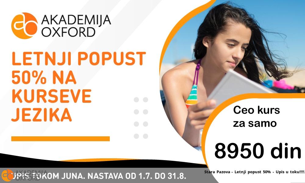 Stara Pazova - Letnji popust 50% - Upis u toku!!!!