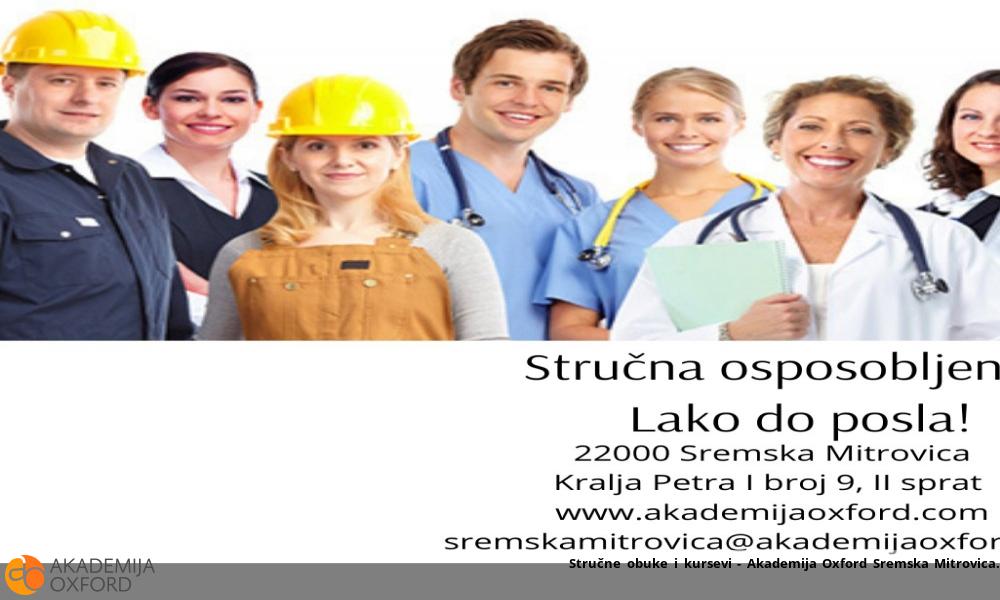 Stručne obuke i kursevi - Akademija Oxford Sremska Mitrovica Stručne obuke i kursevi - Akademija Oxford Sremska Mitrovica