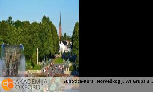 Subotica-Kurs  Norveškog J. A1 Grupa 3