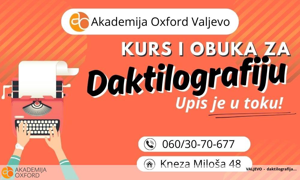 VALJEVO - daktilografija VALJEVO - daktilografija