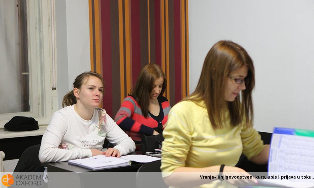 Vranje- Knjigovodstveni kurs, upis i prijava u toku