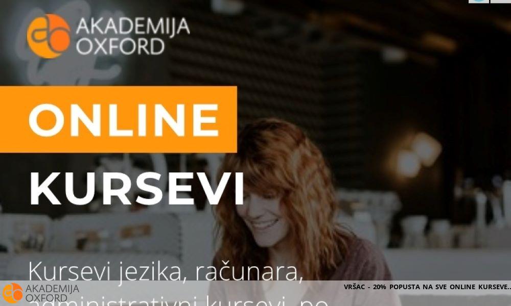 VRŠAC - 20% POPUSTA NA SVE ONLINE KURSEVE VRŠAC - 20% POPUSTA NA SVE ONLINE KURSEVE
