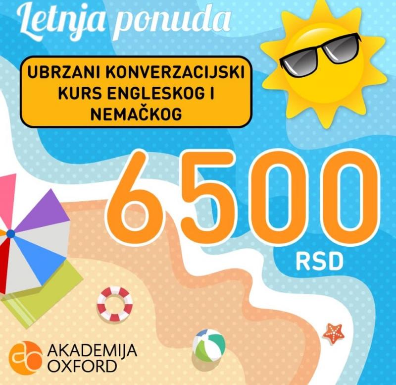 VRŠAC - LETNJI UBRZANI KONVERZACIJSKI KURSEVI ENGLESKOG I NEMAČKOG VRŠAC - LETNJI UBRZANI KONVERZACIJSKI KURSEVI ENGLESKOG I NEMAČKOG