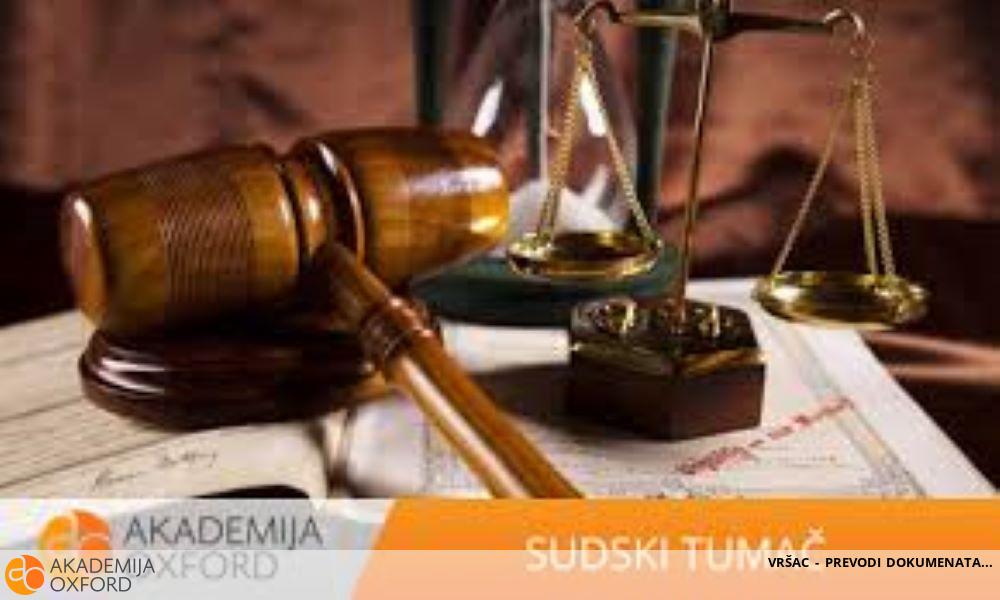 VRŠAC - PREVODI DOKUMENATA VRŠAC - PREVODI DOKUMENATA