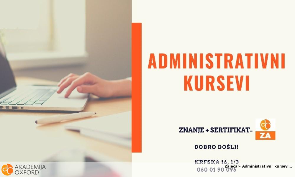 Zaječar- Administrativni kursevi