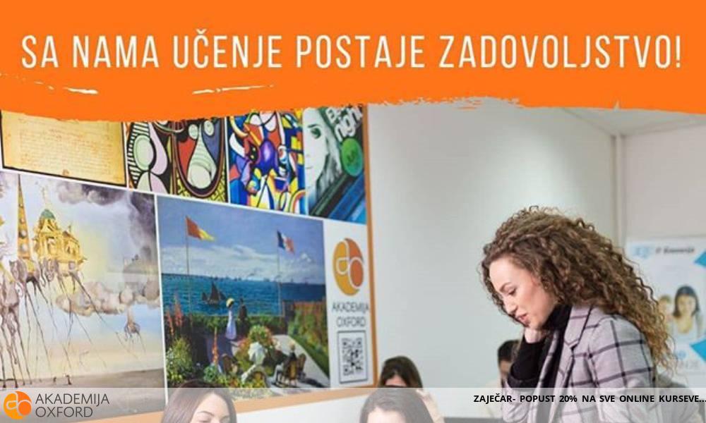 ZAJEČAR- POPUST 20% NA SVE ONLINE KURSEVE ZAJEČAR- POPUST 20% NA SVE ONLINE KURSEVE