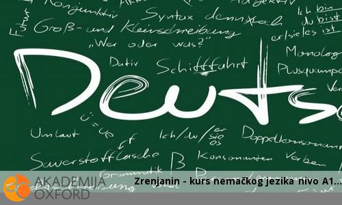 Kurs nemačkog jezika - nivo A1 Kurs nemačkog jezika - nivo A1