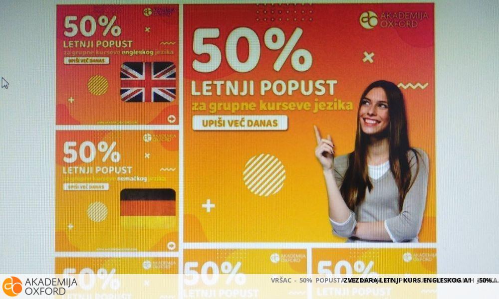 ZVEZDARA-LETNJI KURS ENGLESKOG A1 -50% ZVEZDARA-LETNJI KURS ENGLESKOG A1 -50%