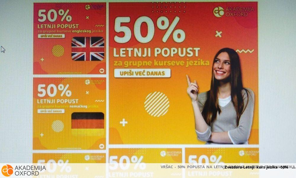 Zvezdara-Letnji kurs jezika -50%  