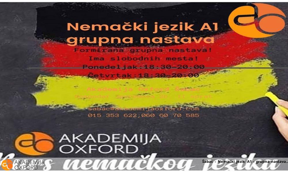 Šabac - Nemački jezik A1 - grupna nastava Šabac - Nemački jezik A1 - grupna nastava