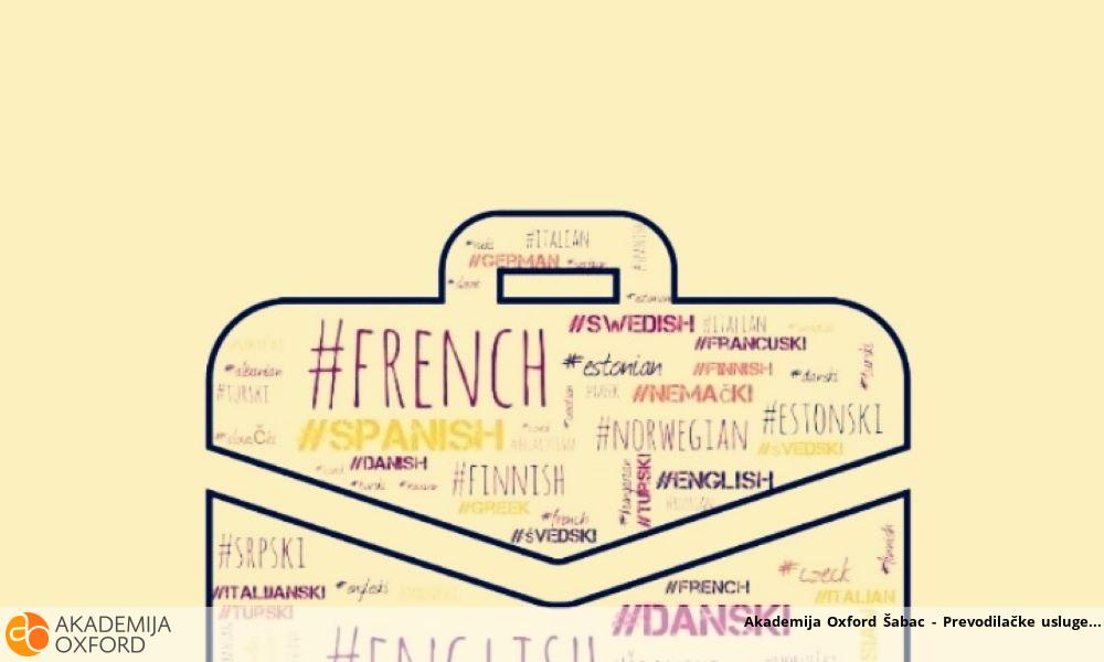 Akademija Oxford Šabac - Prevodilačke usluge