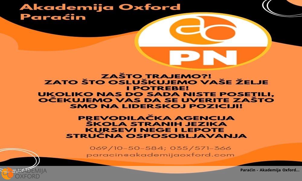 Paraćin - Akademija Oxford Paraćin - Akademija Oxford