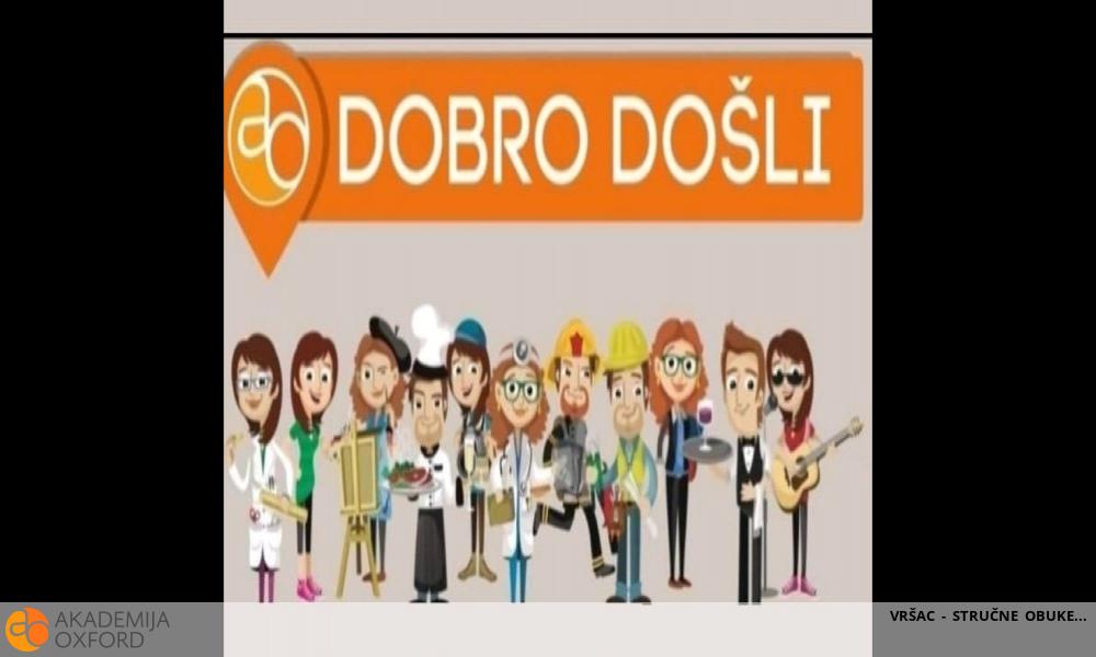 VRŠAC - STRUČNE OBUKE VRŠAC - STRUČNE OBUKE