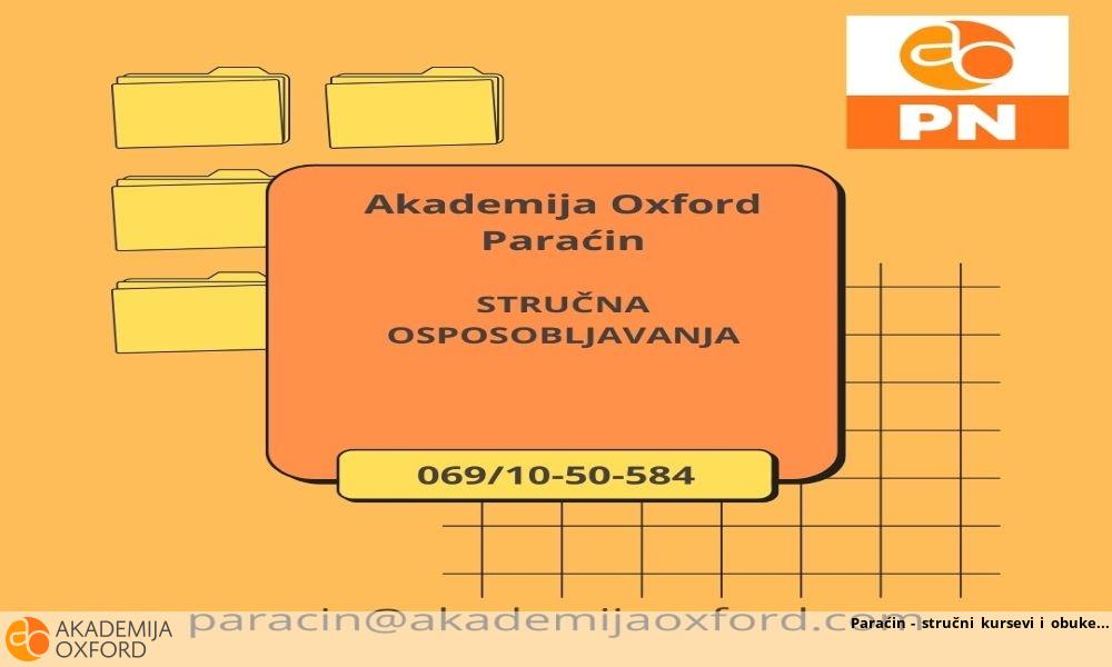 Paraćin - stručni kursevi i obuke