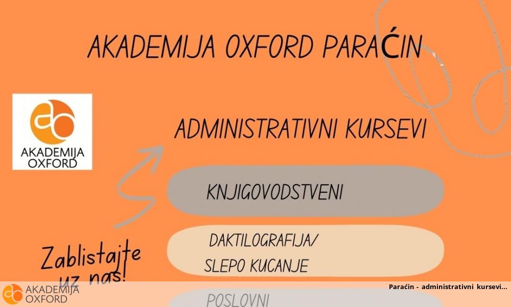 Paraćin - administrativni kursevi