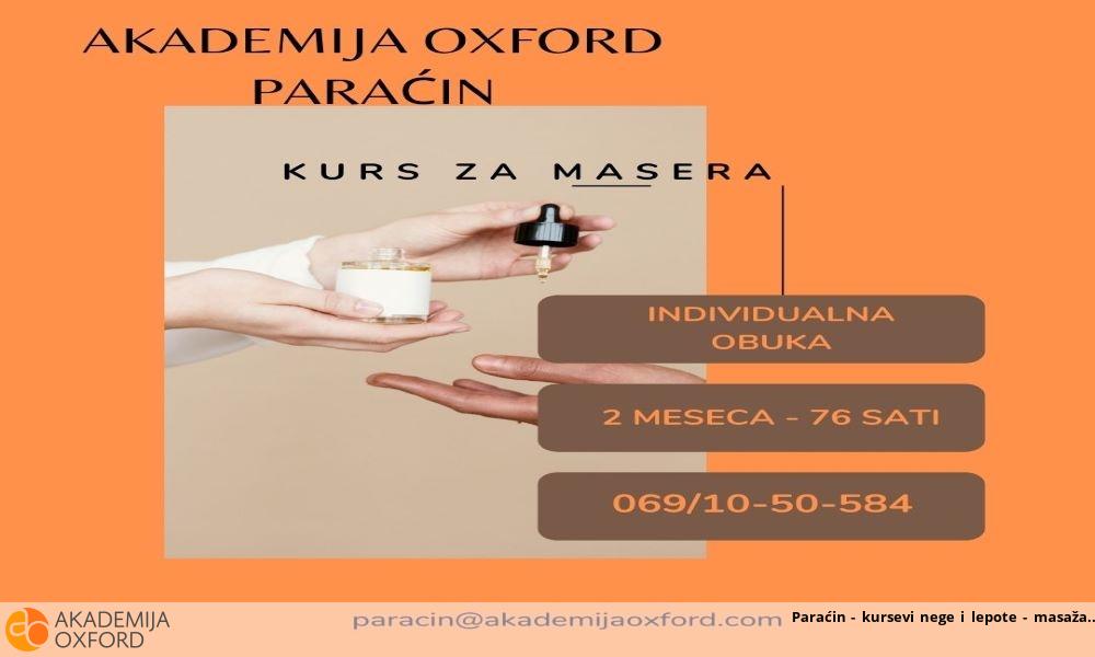 Paraćin - kursevi nege i lepote - masaža Paraćin - kursevi nege i lepote - masaža