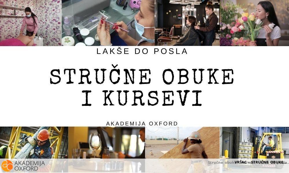 VRŠAC - STRUČNE OBUKE VRŠAC - STRUČNE OBUKE