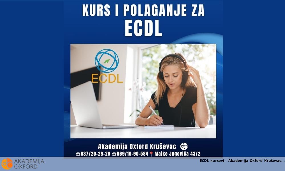 ECDL kursevi - Akademija Oxford Kruševac ECDL kursevi - Akademija Oxford Kruševac