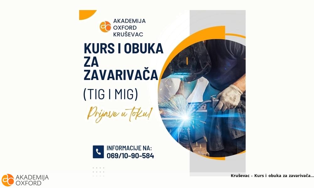 Kruševac - Kurs i obuka za zavarivača