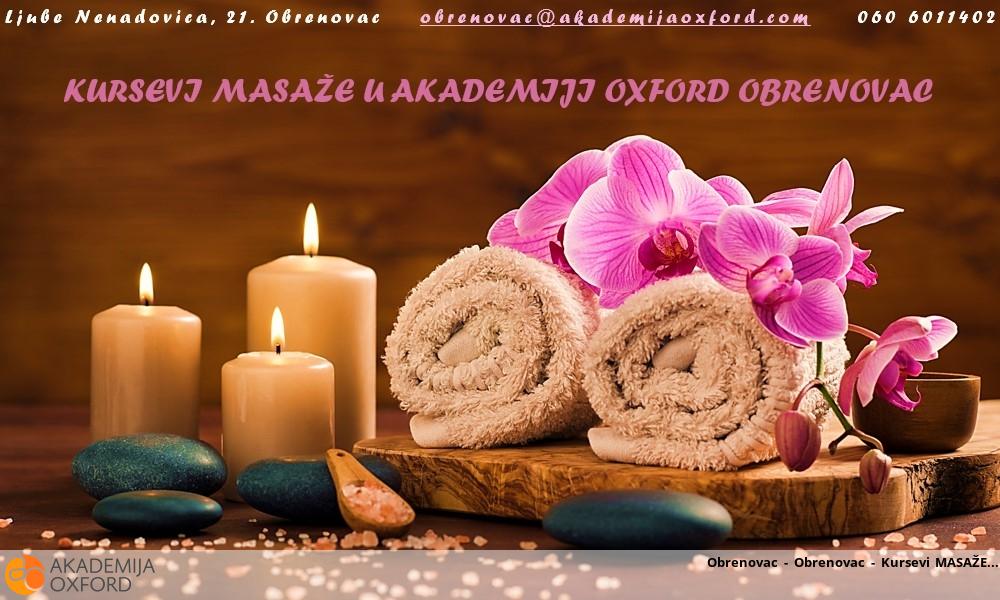 Obrenovac - Kursevi MASAŽE