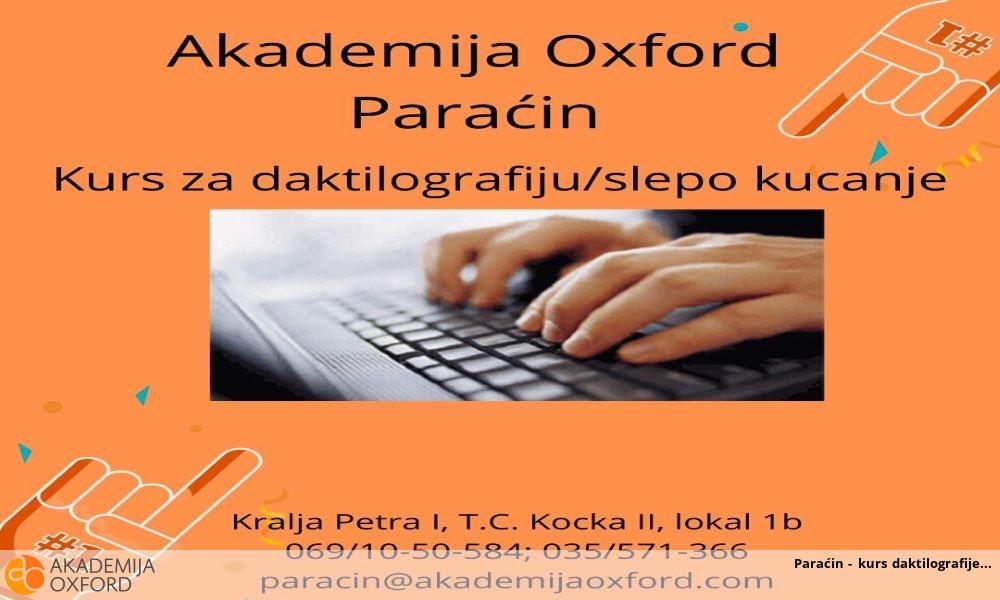 Paraćin - kurs daktilografije Paraćin - kurs daktilografije
