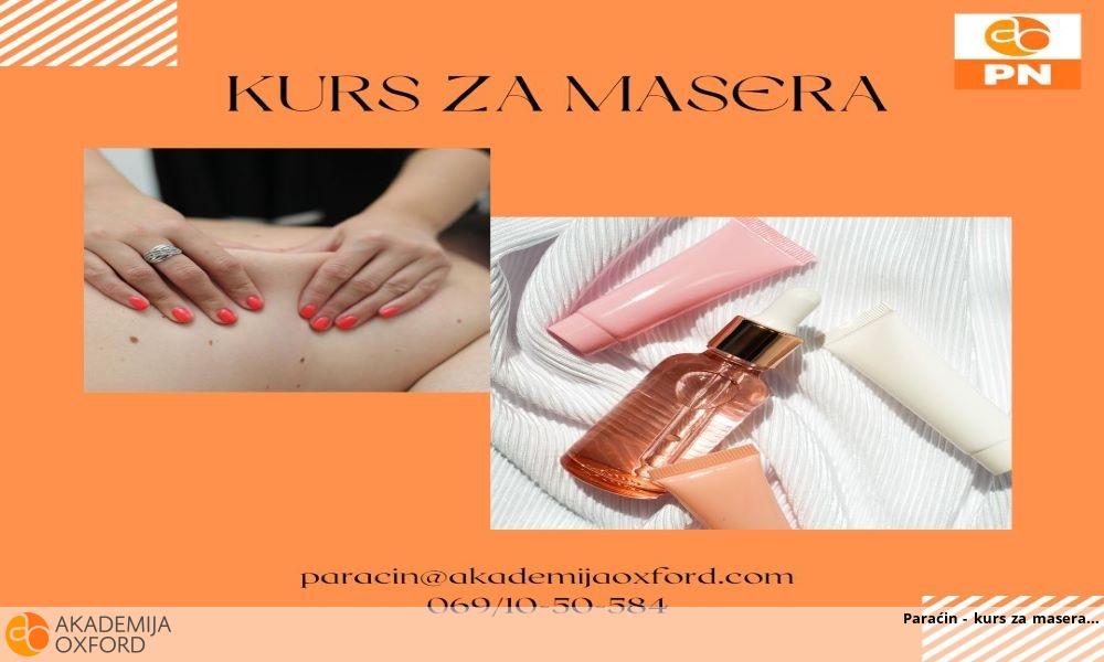 Paraćin - kurs za masera Paraćin - kurs za masera