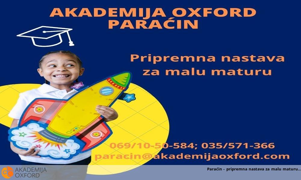 Paraćin - pripremna nastava za malu maturu Paraćin - pripremna nastava za malu maturu