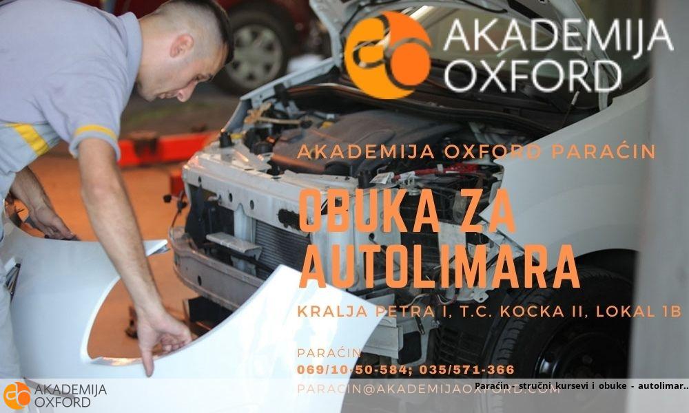 Paraćin - stručni kursevi i obuke - autolimar