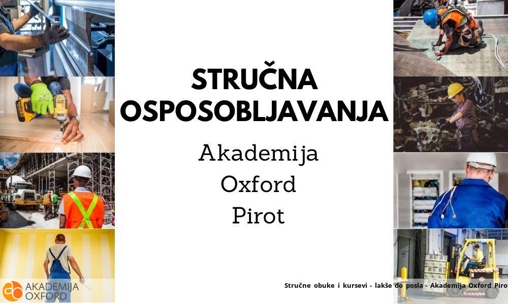 Stručne obuke i kursevi - lakše do posla - Akademija Oxford Pirot Stručne obuke i kursevi - lakše do posla - Akademija Oxford Pirot