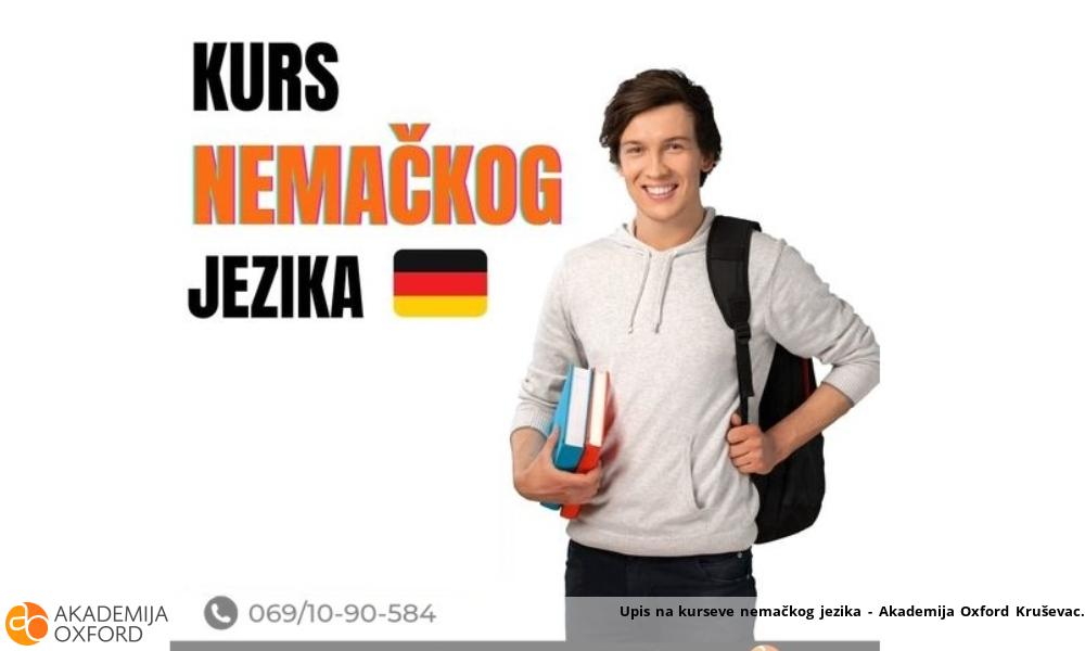 Upis na kurseve nemačkog jezika - Akademija Oxford Kruševac